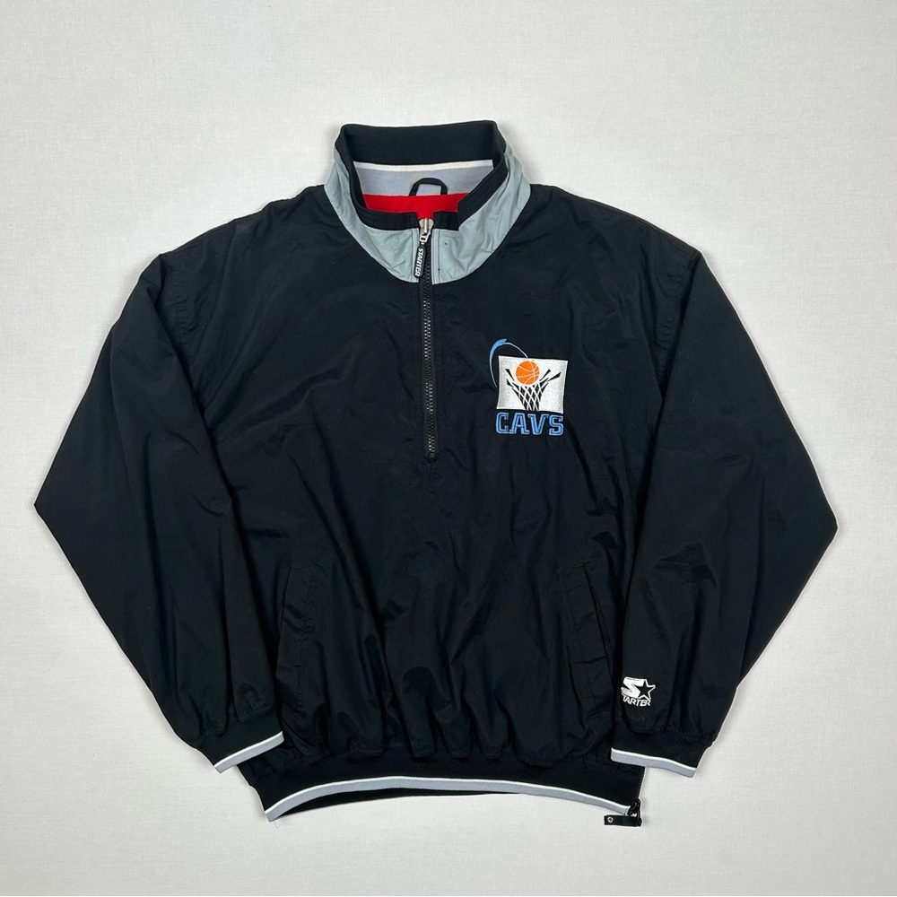 Vintage 90s Starter Cleveland Cavaliers Half Zip Windbreaker
